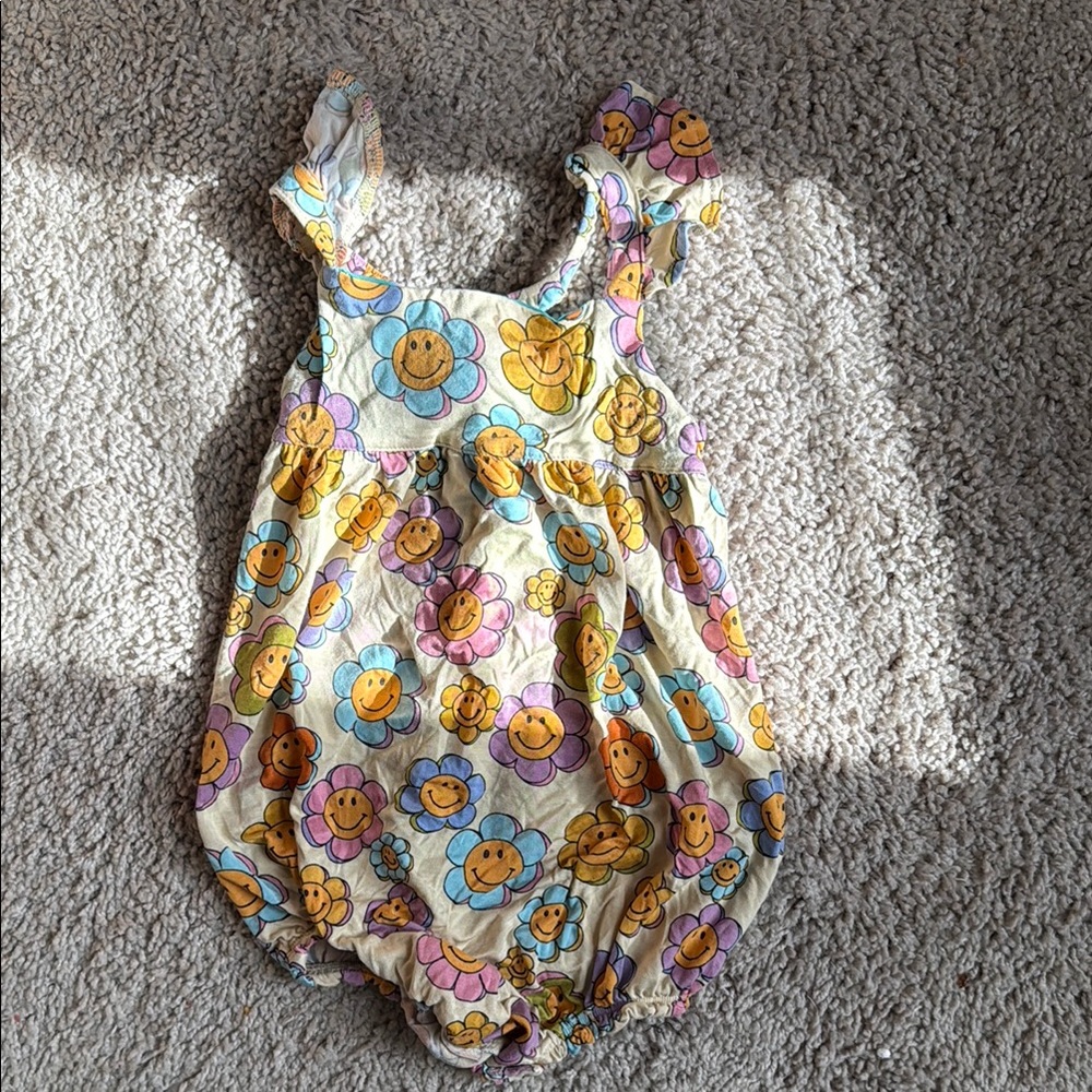Posh Peanut Floral Romper Multicolor